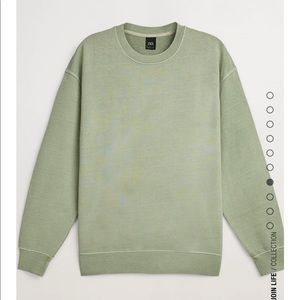 Zara oversized washed crewneck